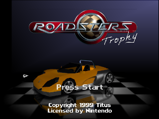 Roadsters Trophy (Europe) (En,Fr,De,Es,It,Nl) Title Screen